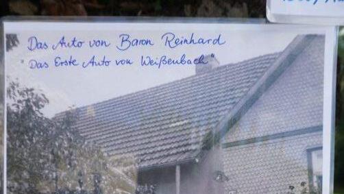 Historisches Dorffest Weißenbach: Das erste Auto in Weißenbach. Foto: Marion Eckert