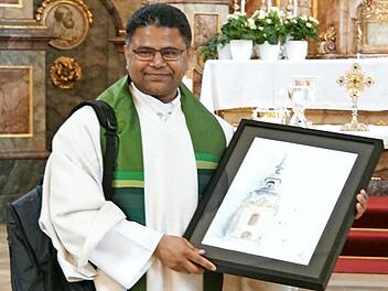 Pater Vijayaraju Boddu wird sein weiterer Lebensweg jetzt nach Seßlach führen. Foto: Pfarrgemeinde