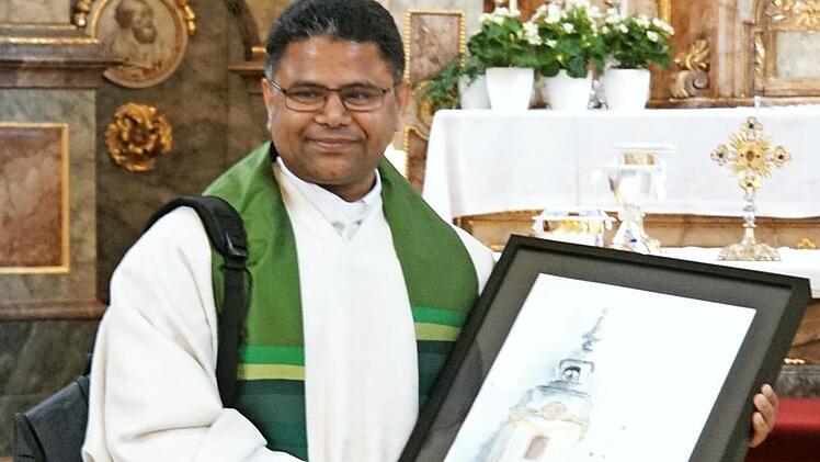 Pater Vijayaraju Boddu wird sein weiterer Lebensweg jetzt nach Seßlach führen. Foto: Pfarrgemeinde