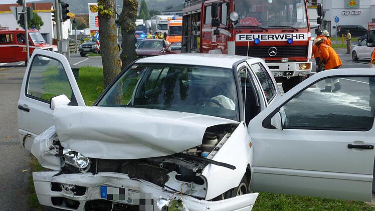 Unfall in Kronach. Foto: Stefan Wicklein