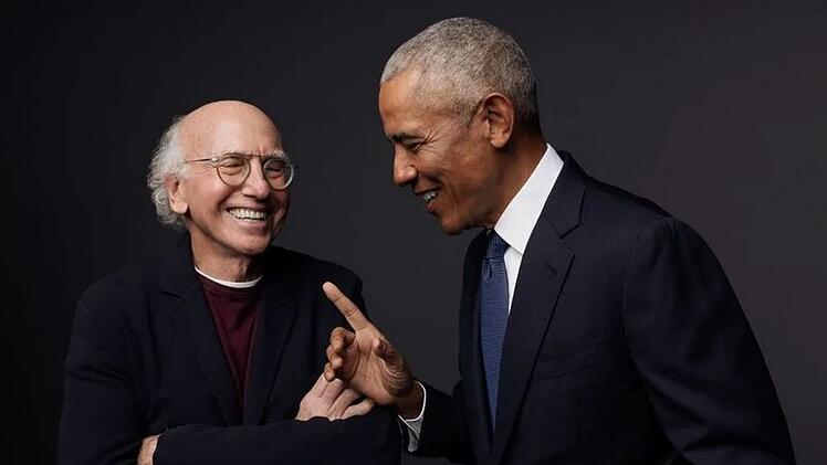 "Life, Larry, and the Pursuit of Unhappiness" mit Komiker Larry David (links) wurde von niemand geringerem als dem ehemaligen US-Pr&auml;sidenten Barack Obama produziert.