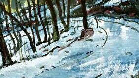 Gleichberg/Winter (Acryl, 2006)