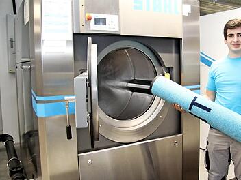 Shpresim Kastrati an seinem ersten Ausbildungstag Foto: Richard Sänger