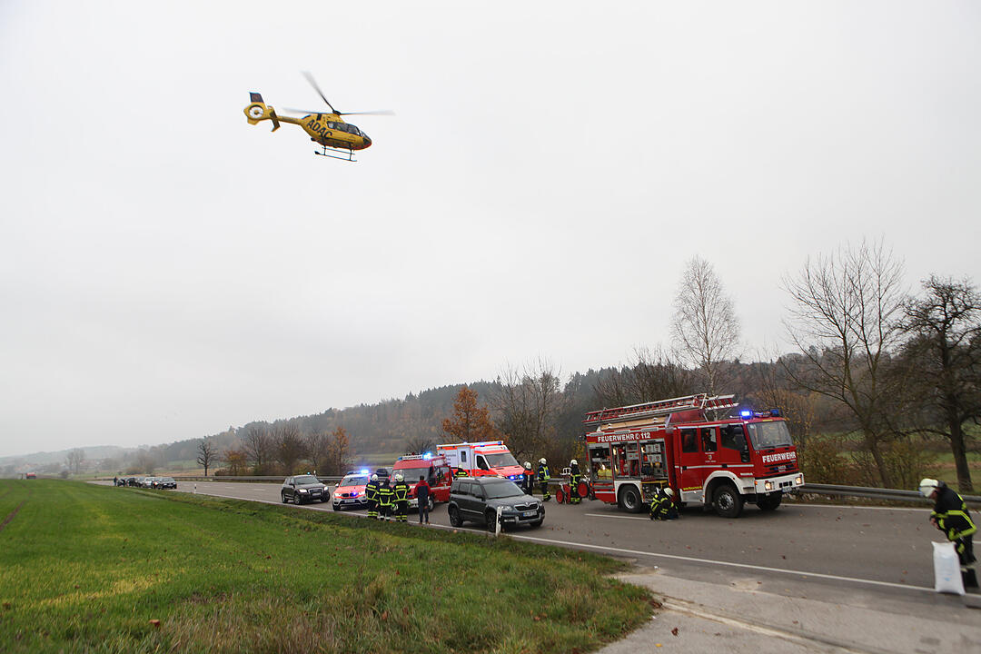 Ansbach: Frontalcrash - zwei Schwerverletzte