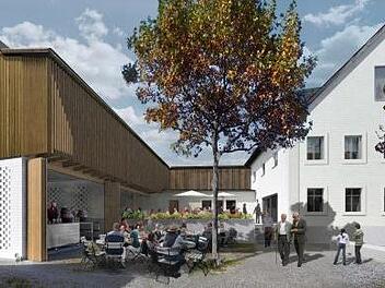 So soll der Gasthof "Schwarzes Kreuz" künftig aussehen  Visualisierung: Haberbeck Schlempp Architekten GmbH