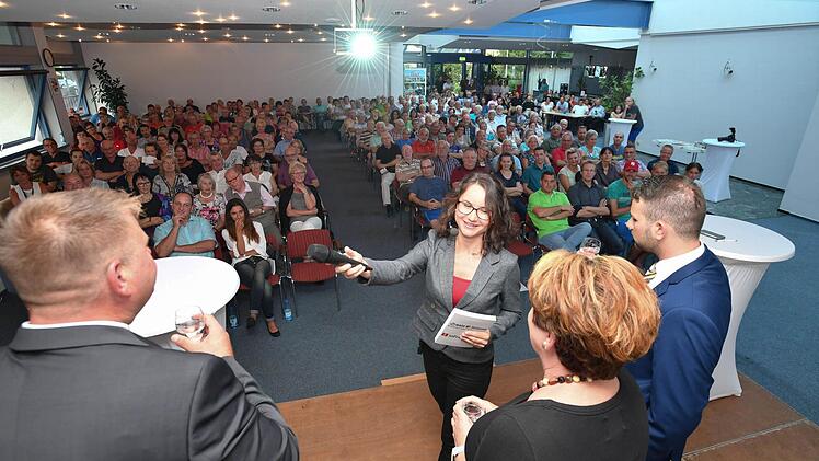 Wahlforum der Saale-Zeitung am 1. September 2016 in der Georgi-Halle, Bad Brückenau. Foto: Ronald Rinklef