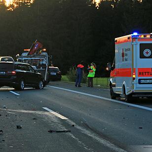 Schwerer Unfall auf der A70