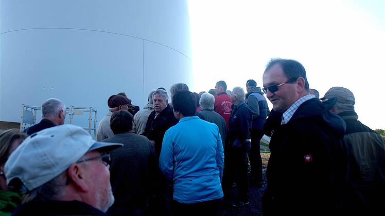 Windkraftanlage bei Ramsthal  Foto: Gerd Schaar