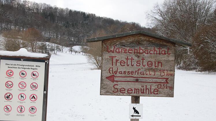 Winterwanderung zum Trettstein-Waserfall. Foto: Ralf Ruppert