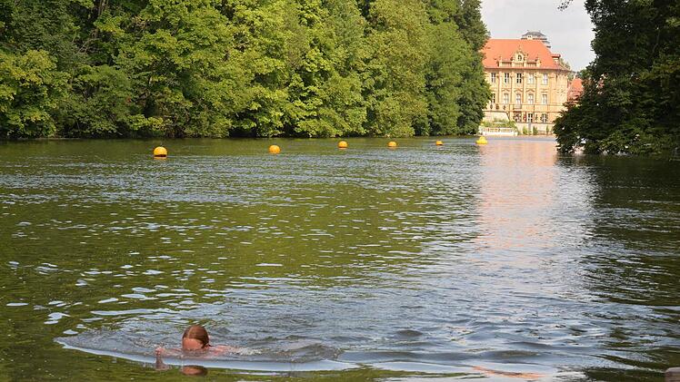 In der Regnitz die Fische zum Wettschwimmen herausfordern. Foto: Ronald Rinklef