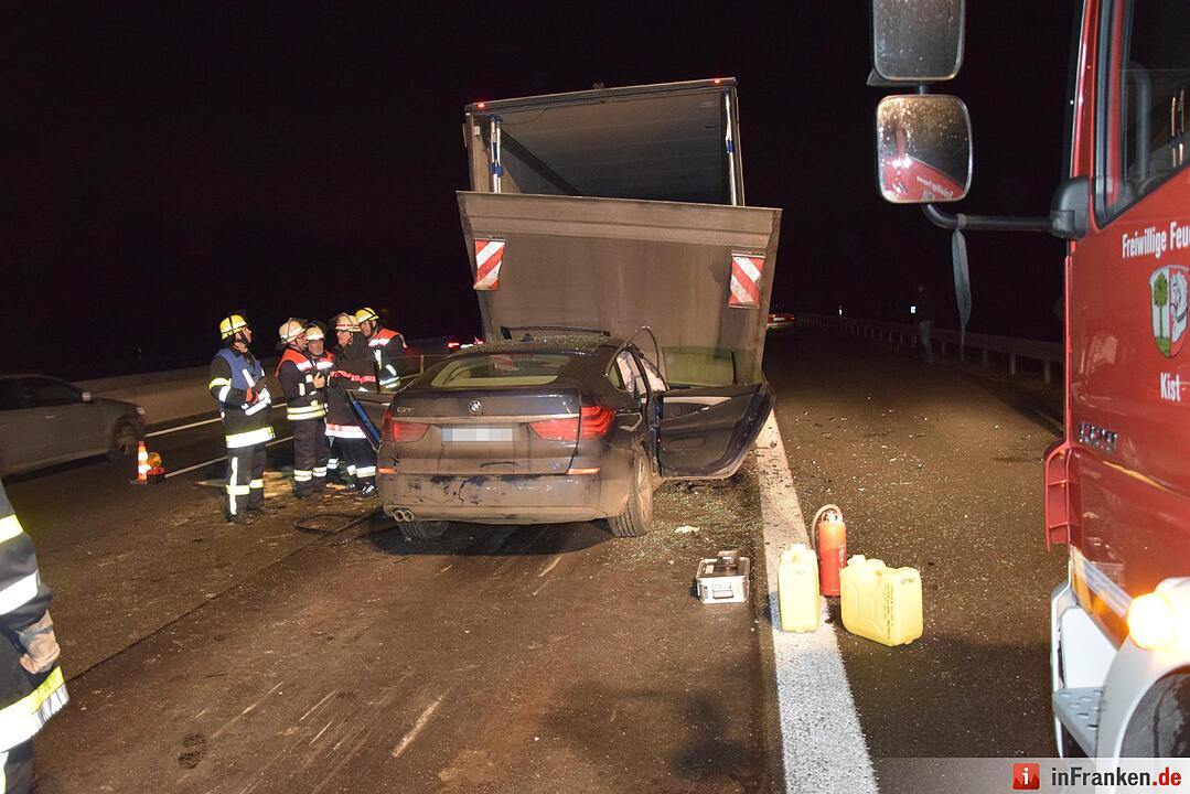 Schwerer Unfall auf der A3 bei Würzburg