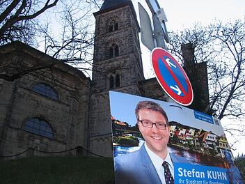 Stefan Kuhn war Urheber eines CSU-Wahlplakats mit dem Slogan "das soziale Profil schärfen - evangelisch wählen". Die Plakate unweit der Stephans- und der Erlöserkirche waren der evangelischen Kirche ein Dorn im Auge und sind mittlerweile abgehängt.  Foto: Michael Wehner