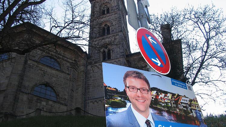 Stefan Kuhn war Urheber eines CSU-Wahlplakats mit dem Slogan "das soziale Profil schärfen - evangelisch wählen". Die Plakate unweit der Stephans- und der Erlöserkirche waren der evangelischen Kirche ein Dorn im Auge und sind mittlerweile abgehängt.  Foto: Michael Wehner