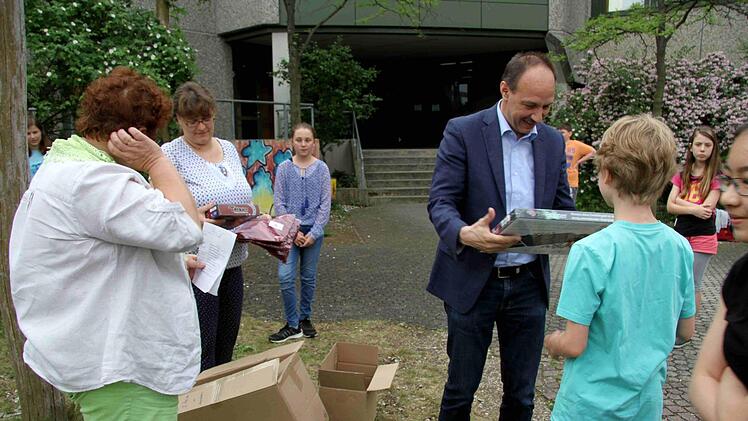 Bei der Preisverteilung  Foto: Richard Sänger