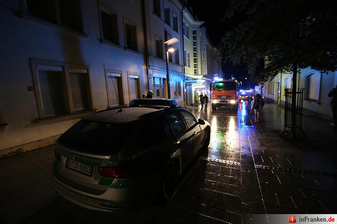 Kellerbrand im Scala-Kino in Hof
