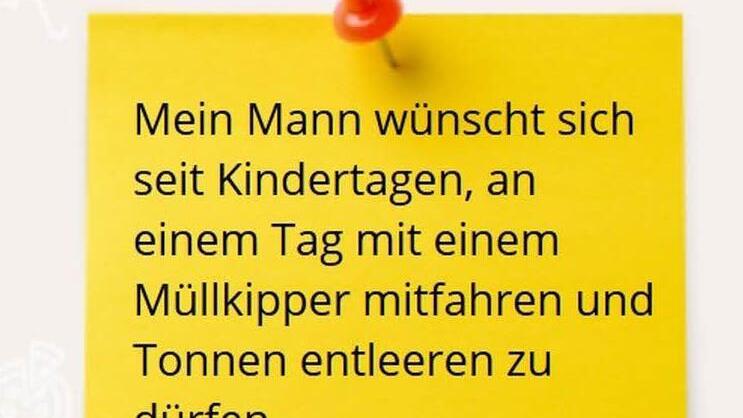 Ein Wunsch auf der Homepage www.wunschwisser.de Screenshot: Ulrike Nauer