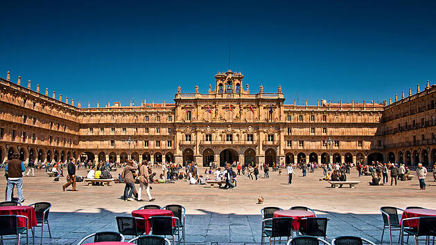 Barock-Platz Plaza Mayor von Salamanca.
