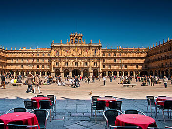 Barock-Platz Plaza Mayor von Salamanca.
