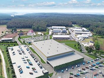 Das sind die Pläne von Amazon für das Verteilzentrum in Limbach.  Visualisierung: P3 Logistic Parks