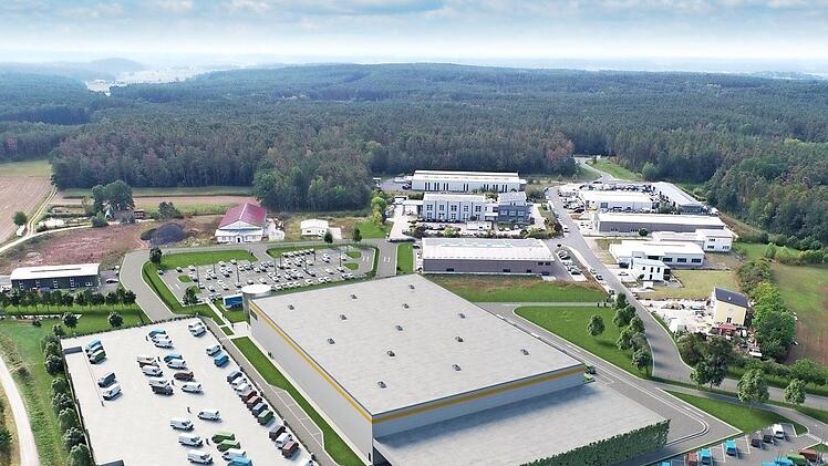 Das sind die Pläne von Amazon für das Verteilzentrum in Limbach.  Visualisierung: P3 Logistic Parks