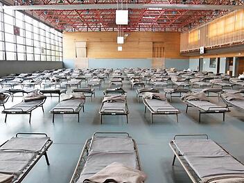 Die ersten 40 Betten werden heute Nach belegt sein. Foto: Simone Bastian