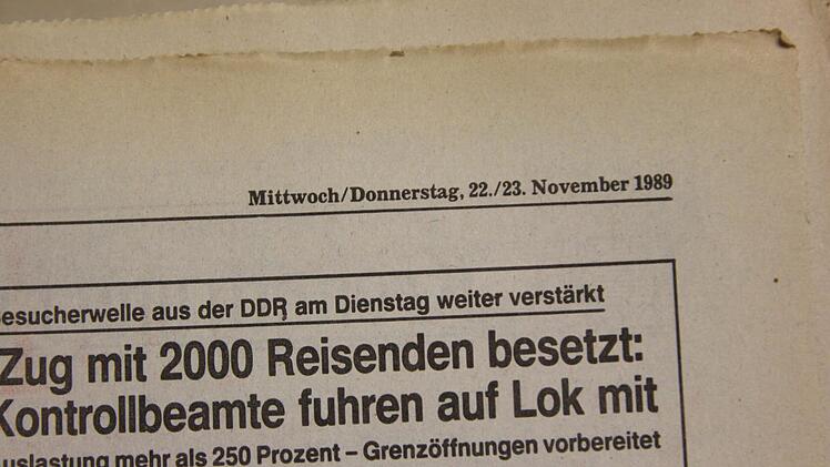 Zeitungsausschnitt von 1989