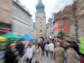 Einkaufsstadt Coburg: hier ein Blick in die Spitalgasse Foto: Simone Bastian