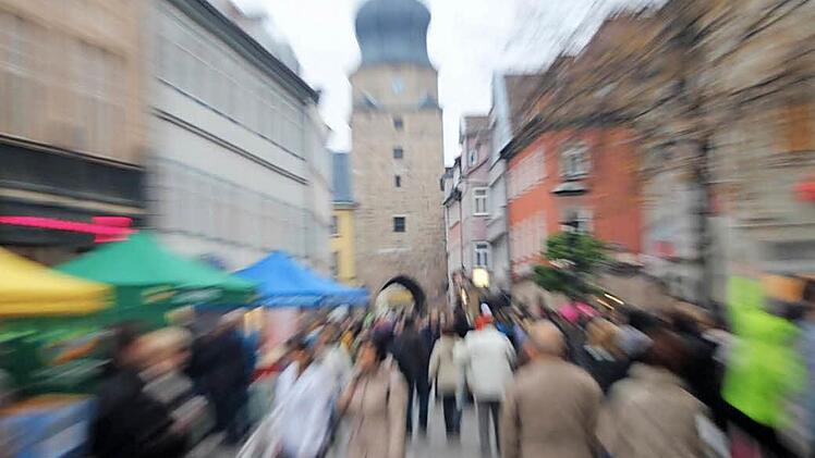 Einkaufsstadt Coburg: hier ein Blick in die Spitalgasse Foto: Simone Bastian