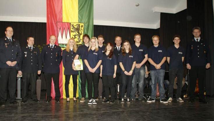 Die Jugendfeuerwehr Sand ist eine starke Truppe. Grund für die Auszeichnung beim Ehrenamtsempfang des Landkreises in Zeil.