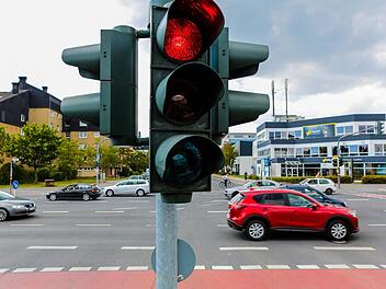 Gerade an der Kreuzung Berliner Ring/Starkenfeldstraße kommt es häufiger zu Unfällen als an anderen Kreuzungen des Rings. Foto: Matthias Hoch