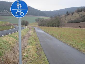 Der Radweg nach Wirmsthal zeigt Risse auf, die zu einer Teilsanierung zwingen. Der Markt Euerdorf lässt jetzt prüfen, ob die Beschädigungen durch äußere Einwirkungen oder bereits in der Bauphase entstanden sind. Foto: Winfried Ehling