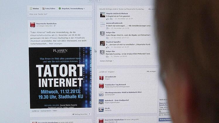 Sorglos und sicher surfen im World Wide Web: Darum dreht sich alles bei der Veranstaltung "Tatort Internet" am Mittwoch, 11. Dezember, in der Kulmbacher Stadthalle. Der Eintritt ist frei. Foto: Jochen Nützel
