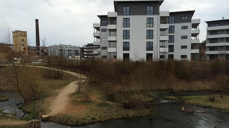 Zwischen Fischpass und Industriekanal: Die Erba-Insel gehört zu den bevorzugten Lagen in Bamberg. Doch in den letzten Monaten hat sich auch hier ein Rückgang der Nachfrage bemerkbar gemacht.  Foto: Michael Wehner