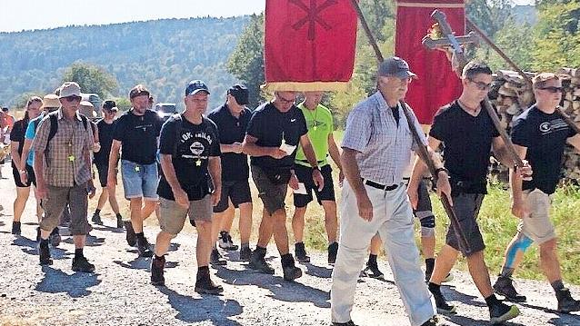 Die Wallfahrergruppe aus Poppenroth war wieder unterwegs zum Kreuzberg. Es war die 280. Wallfahrt.