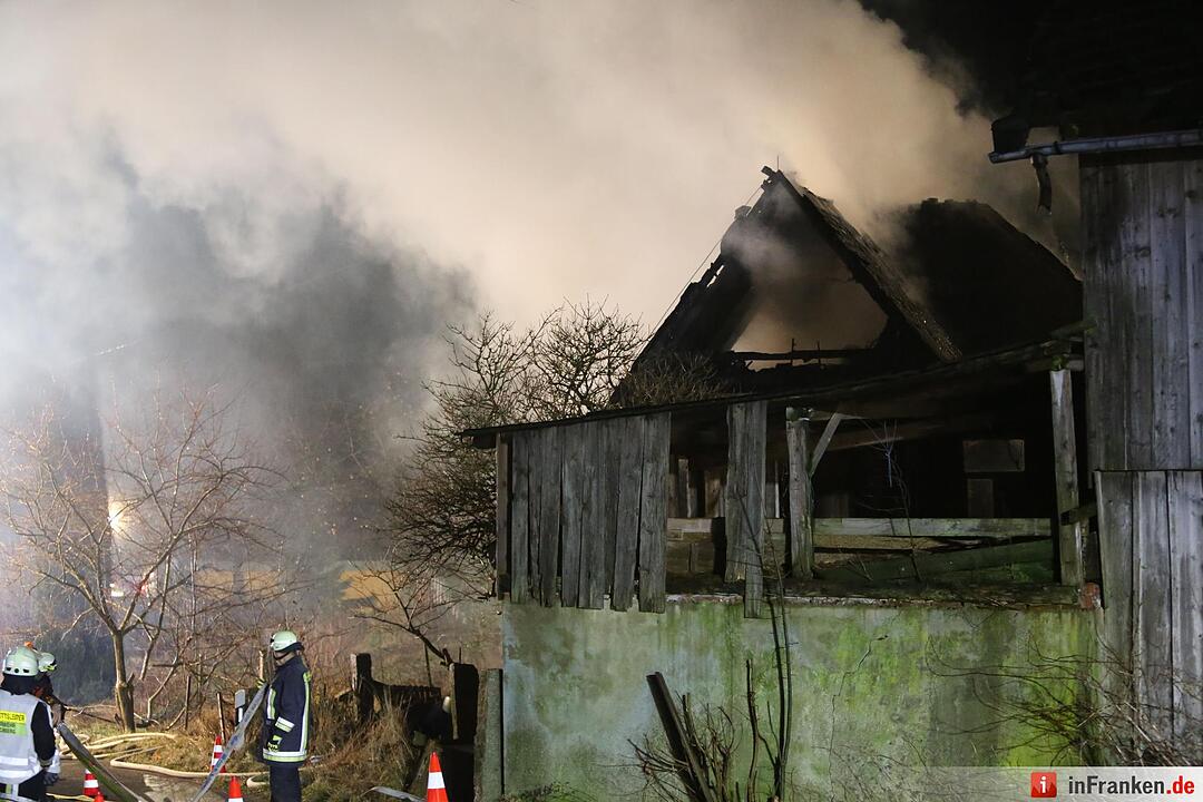 Bauernhof in Weißdorf bei Hof brennt ab