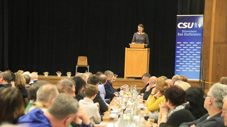 Bundestagsabgeordnete Emmi Zeulner gab Einblicke in das aktuelle politische Geschehen in Berlin. Foto: Matthias Einwag