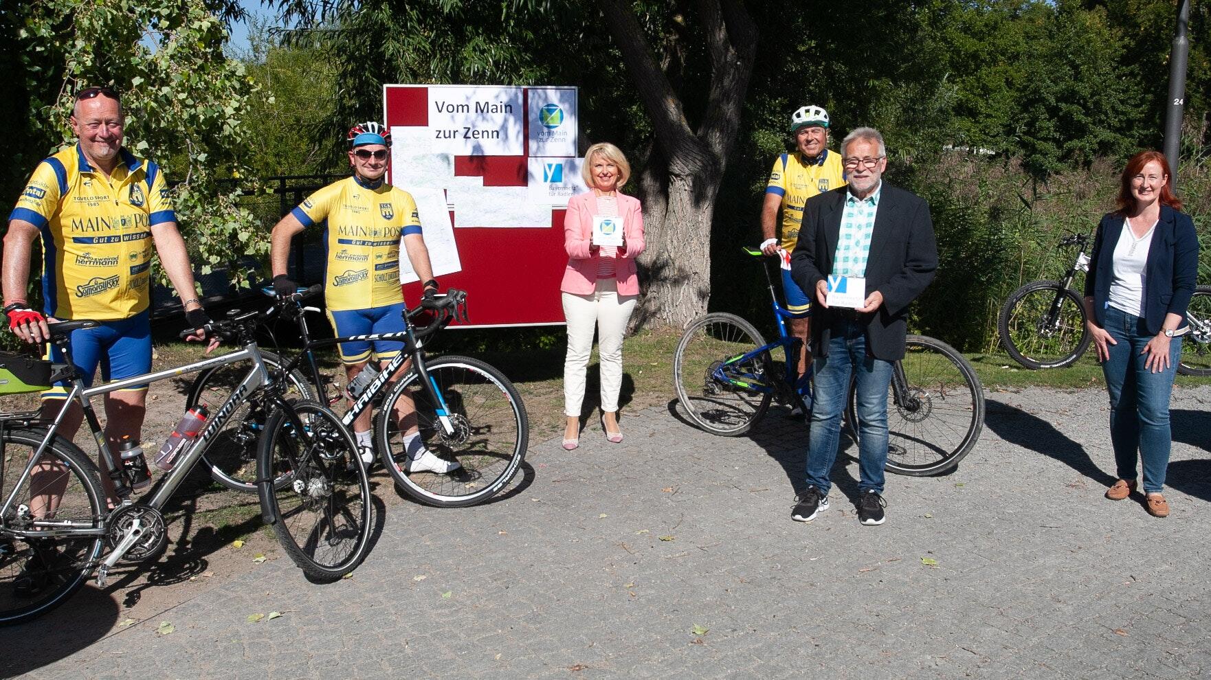 kitzingen neuer radweg vom main zur zenn wurde eroffnet