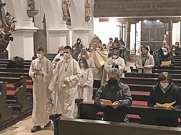Eine Prozession stand am Ende der Bettage in St. Georg Höchstadt.