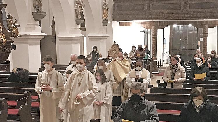 Eine Prozession stand am Ende der Bettage in St. Georg Höchstadt.