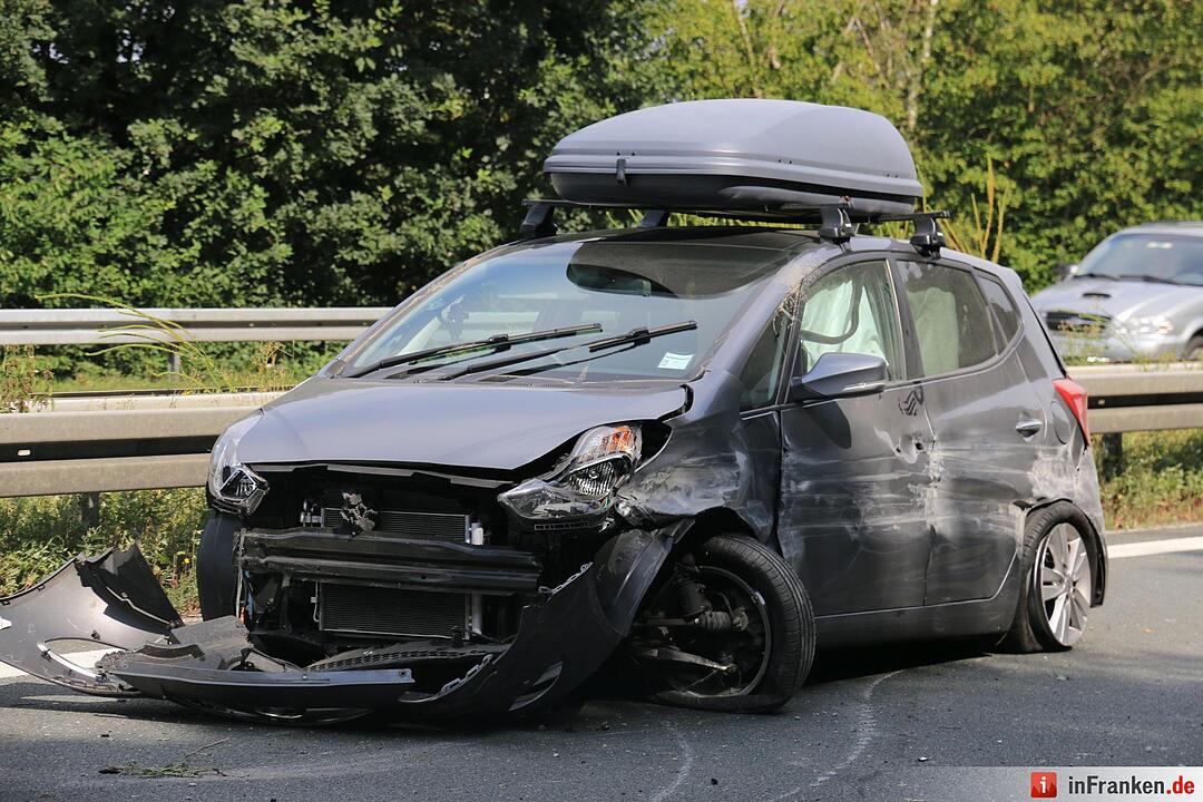 Unfall auf der A3 bei Schlüsselfeld