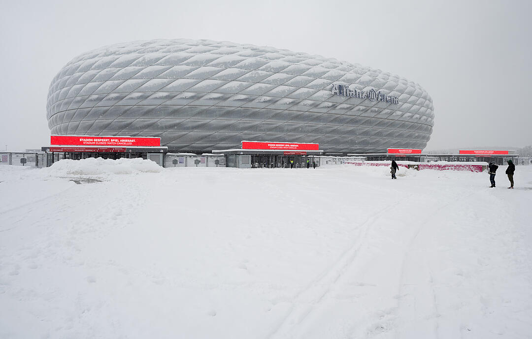 Wintereinbruch in Süddeutschland - München
