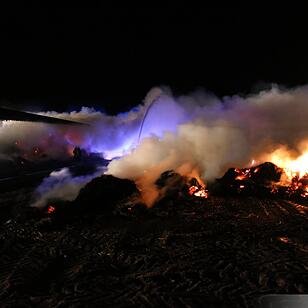 Hoher Schaden bei Stallbrand bei Nüdlingen