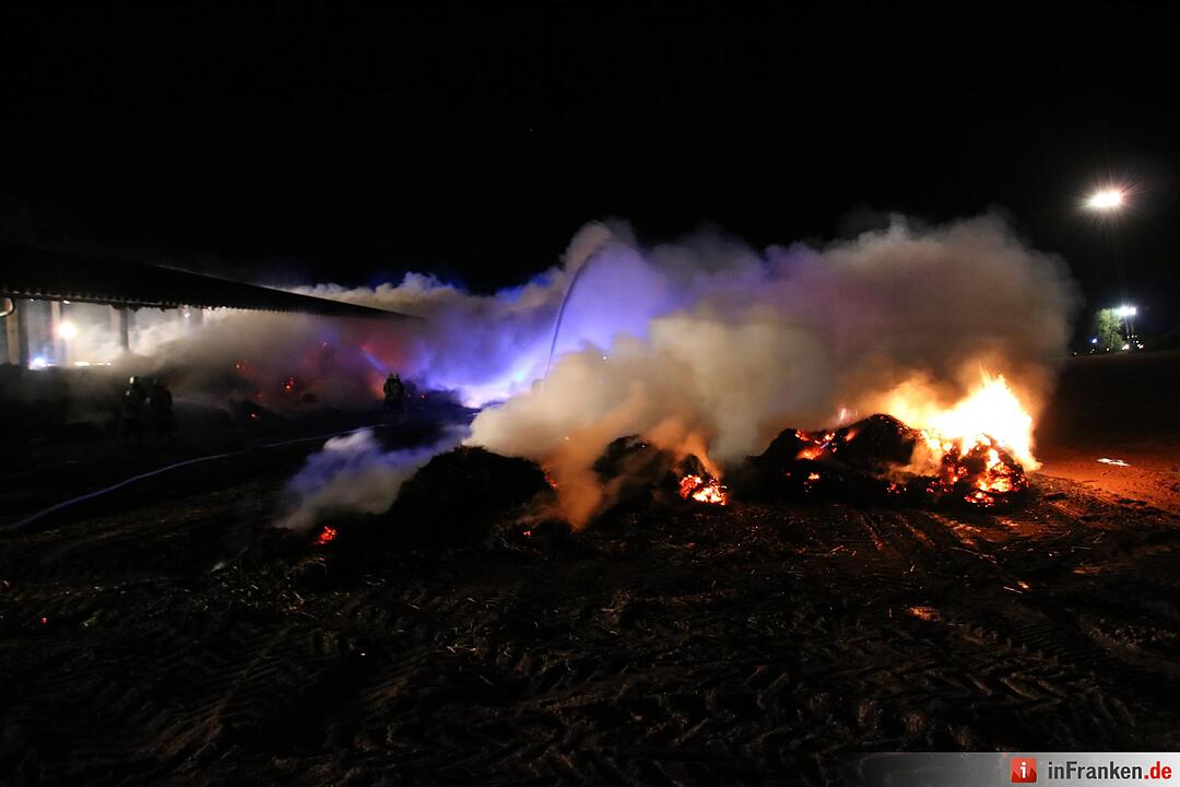 Hoher Schaden bei Stallbrand bei Nüdlingen