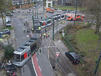 Straßenbahnunfall in Düsseldorf