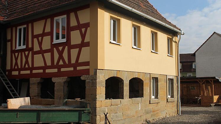 Der hintere Teil des Spitalhauses mit dem "Männerbad". Foto: Harald Riemer