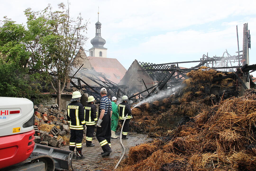 Scheunenbrand Nenzenheim
