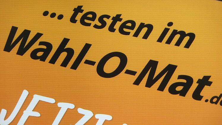 Wahlwerbung in Verbindung mit dem Wahl-O-Mat Popp