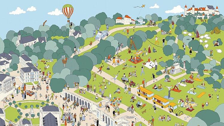 Sogar Prinz Albert und Queen Victoria durften nicht fehlen. Wer entdeckt die beiden zuerst? Grafik: Hollanddesign