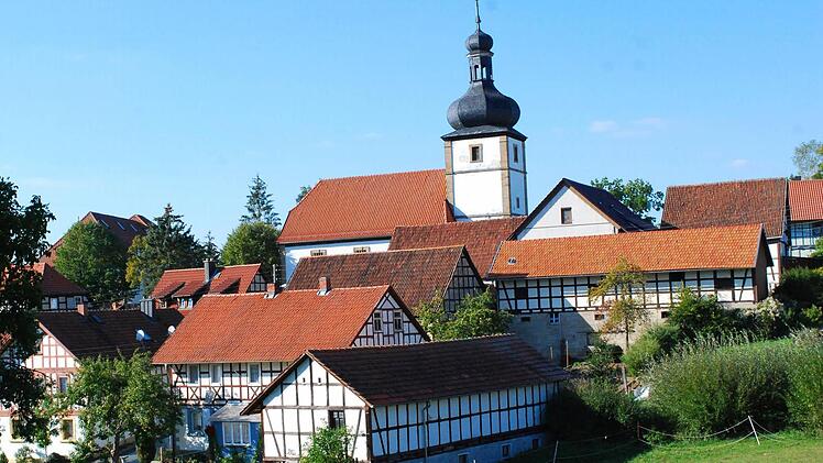 Das Ortsbild zeigt: Schweickershausen ist fränkisch geprägt. Foto: G. Flegl