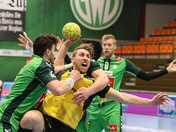Tobias Varvne hatte in Minden einen schweren Stand. Die "Grünen" packten gegen Coburg entschlossen zu.